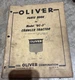 Oliver Tractor OC-3 Crawler Tractor Dealer's Parts Book Manual DCPA26