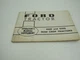 Ford 4000 5000 Row Crop Tractors Operator's Manual Supplement