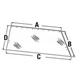 Cab Glass - Rear Window fits Allis Chalmers 4W-220 8010 8030 8050 8070 71502807