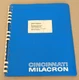 CINCINNATI MILACRON PARTS MANUAL FOR TALON 208 AND 210 2-AXIS TURNING CENTERS