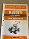 Kubota AT60 TillerParts Manual 07909-57670