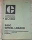 CAT CATERPILLAR 980C WHEEL LOADER LUBRICATION MAINTENANCE MANUAL S.N 63X