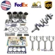 V3800 Crankshaft+Overhaul Rebuild Kit+Rod For Kubota V3800-CR Engine M96S M108S