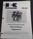 KAWASAKI FE120 4 STROKE AIR COOLED GAS ENGINE SERVICE MANUAL SUPP 99924-2035-51