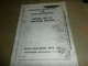 Vintage 1961 Allis Chalmers HD 7G Tractor Shovel Operating Instructions  Manual