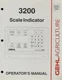 GEHL 3200 SCALE INDICATOR OPERATORS MANUAL