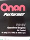 Onan Performer P216V P220V P218V Engine Color Specifications Sheets Sales Manual