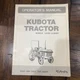 Operator's Manual for Kubota Models L2350 L2350DT Tractors Original Vintage