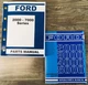 Ford 2000 3000 Tractor Parts Operators Manual Owners Set Catalog Assembly Book