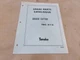 TANAKA SPARE PARTS CATALOGUE BRUSH CUTTER MODEL TBC-210