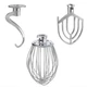 20 Qt Attachment Set Dough Hook Wire Whip Flat Beater for A200 Hobart Bowl Mixer