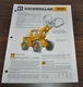 Caterpillar 966D Wheel Log Loader Specification Cat Technical Brochure Prospekt