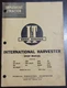 International Harvester Tractors (models listed below) Shop Manual Part # IH-10