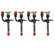 4PCS 27836 Fuel Injector for Kubota Tractor L2850F L3450DT M4030DT M5030SU
