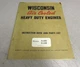 Wisconsin S-10D S-12D Air Cooled Heavy Engines Instruction Parts List Manual