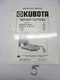 Kubota B342A B342 BL348A BL348 L360 L366 42 48 60 66" Rotary Cutter Oper Manual