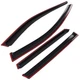 Window Rain Guard Visor for Nissan Rogue 2014-2020 4Pcs Acrylic 1.8mm Black