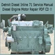 Detroit Diesel Inline 71  Service Manual Diesel Engine Motor Repair PDF CD