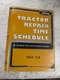 FORD TRACTOR REPAIR TIME SCHEDULE 555A TLB LOADER BACKHOE SE 4380 1184 MANUAL