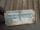 1937 McCormick Farmall F20 Tractor ORIGINAL serial number tag plate S#81177