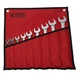  K Tool International Wrench Set Combination 9 Piece Hi Polish with Kit Bag 4130