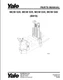 Yale MCW020, MCW025, MCW030, MCW040 B819 Forklift Parts Catalog Manual PDF