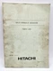 Hitachi UH123 Hydraulic Excavator Parts List Catalog Manual EP156-1-2