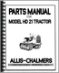 Parts Manual Allis Chalmers HD21 Crawler Parts TS21 Shovel