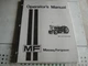 MASSEY FERGUSON MF175 TRACTOR OPERATORS MANUAL ORIGINAL OWNERS BOOK