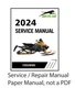 Arctic Cat 2024 4-Stroke 7000 9000 ZR Pantera Riot Service Manual on Paper