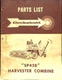 Cockshutt SP428 Harvester Combine Parts List Manual Vintage Equipment Guide