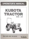 1999 Kubota L225 Tractor Operators Manual 25 Pages