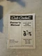 Cub Cadet Gear Drive Home Tractors Models 805 1105 1605 Owners Manual
