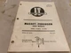 I&T SHOP SERVICE MASSEY-FERGUSON SHOP MANUAL MF-29 MODELS MF175 MF180