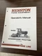 Hesston 6455 Windrower Tractor Operators Manual