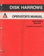 1981 ALLIS-CHALMERS DISK HARROWS 2500 SERIES NON-FOLD OPERATORS MANUAL  (286)