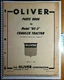 Oliver OC-3 Crawler Tractor S/N IWH000- Parts Book Catalog Manual 3/52