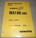KOMATSU ADVANCE WA180-3MC WHEEL LOADER OPERATION MAINTENANCE MANUAL S/N A81001-