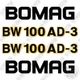 Fits Bomag BW100AD-3 Style 2 Decal Kit Smooth Drum Compactor- 7YR  3M VINYL!