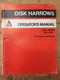 Allis Chalmers 2500 Series Disc Harrows Operators Manual Mom-Fold