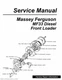 Massey Ferguson MF33 Diesel Front Loader Service Manual