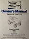 Cub Cadet Corp CCC MTD 1861 1862 Garden Lawn Tractor Owners Manual 18 h.p Kohler