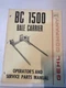 Gehl BC 1500 Bale Carrier Operator's & Service Parts Manual No. 902147
