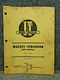 I&T Massey Ferguson MF 285 Tractor Shop Service Manual MF-36