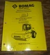 Bomag BW213D-40 Drum Vibratory Roller Owner Operator Maintenance Manual