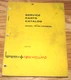 New Holland TR-95 Combine Parts Catalog Manual 5009510  Issued 1980  nh