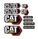 For Caterpillar CAT 257D3 Skid Steer | Replacement Decal Set | FREE SHIPPING