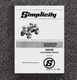 Tractors Operator Inst & Parts Manual Fits Simplicity Baron 3414S Riding TP-1373