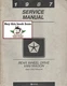 1987 Dodge Ram Full-Size RWD B150 B250 B350 Van/Wagon Shop Repair Service Manual