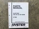 HYSTER ELECTRIC E45XM E50XM E55XM E60XM E65XM F108 PARTS MANUAL